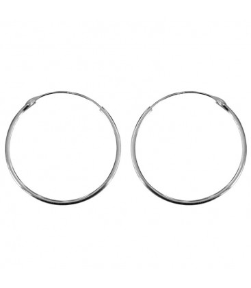 Creolen van ZOE in sterling zilver (25 mm)