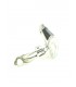 Mooie zwart met witte clip oorbellen. Lengte van de clip oorbel is 2,8 cm.