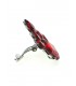 Rode oorclips met grote strass stenen