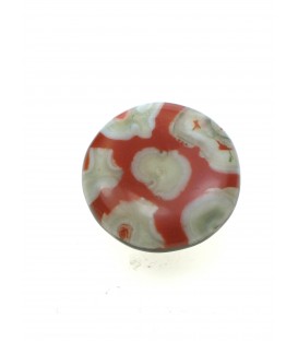 Oranje met witte oorclips van Culture Mix