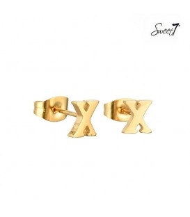 Goudkleurige oorstekers letter X