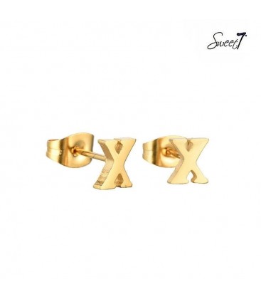 Goudkleurige oorstekers letter X