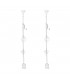 Zilverkleurige oorhangers met de letters LOVE