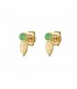 groene-oorstekers-met-een-goudkleurig-blaadje