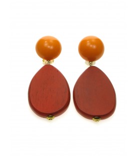 Opvallende Oranje Oorclips - Trendy Accessoires
