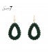 Ontdek Betoverende Groene Glas Kralen Oorhangers - Perfect voor Elegante Looks!