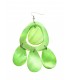 Elegante Groene Lange Oorhangers met Bungelende Ovale Elementen - Perfecte Accessoires voor Elke Gelegenheid!