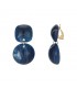 Ontdek onze Blauwe Oorclips met Hanger - Trendy en Elegant!"