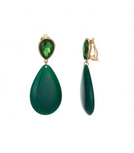 "Trendy Oorclips met Groene Helderheid - Perfect voor Elegante Stijl"