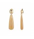 Elegante Beige Oorclips met Goud Accent - Must-have Accessoire