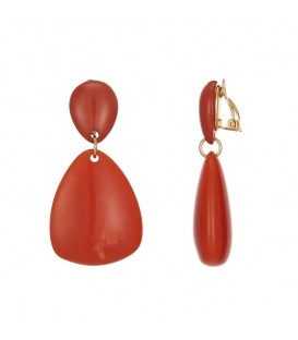 Trendy Oranje Oorclips - Must-Have Fashion Accessoire
