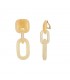 Exclusieve Beige Oorclips met Dubbele Hangers | Shop Nu