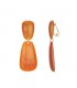 Oranje Hars Oorclips - Must-have Modeaccessoire