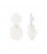Oorclips wit met leuke hangertjes