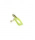 Groene oorclips met glas steentjes