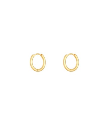 Oorringen goudkleurig minimalistisch rond design