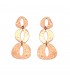 Rose gold oorhangers met 3 leuke vormen