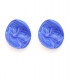 Oorclips met blauwe marmerlook.