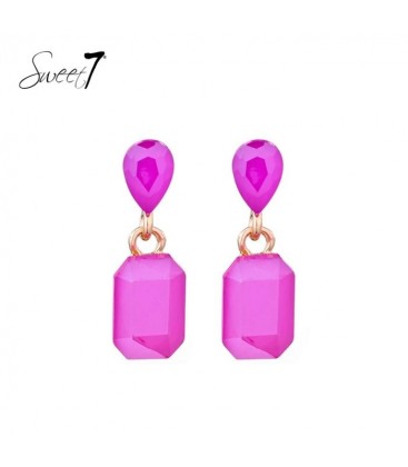 Oorbellen in opvallend fuchsia roze