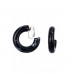 Oorclips zwarte creolen