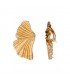 Oorclips goudkleurig met elegante golvende vorm