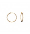 Oorclips goudkleurige ronde clips, tijdloos