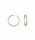 Oorclips goudkleurige ronde clips, tijdloos